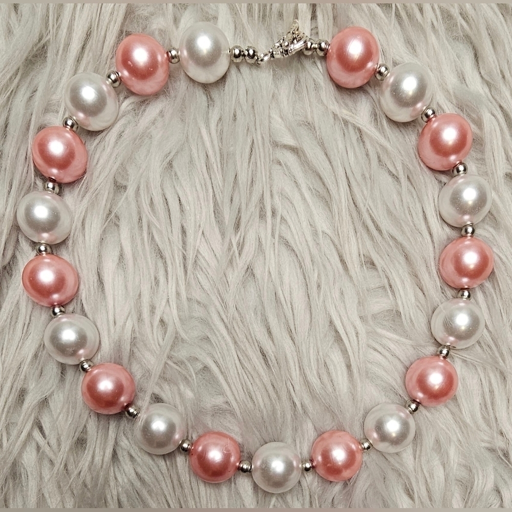 Baby Girl First Birthday Outfit Vintage Pettiskirt chunky necklace - Picture 12 of 12